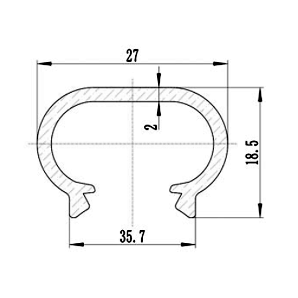 65-030-0 MODULAR SOLUTIONS PLASTIC CONDUIT<BR>30MM GRAY 6.5'